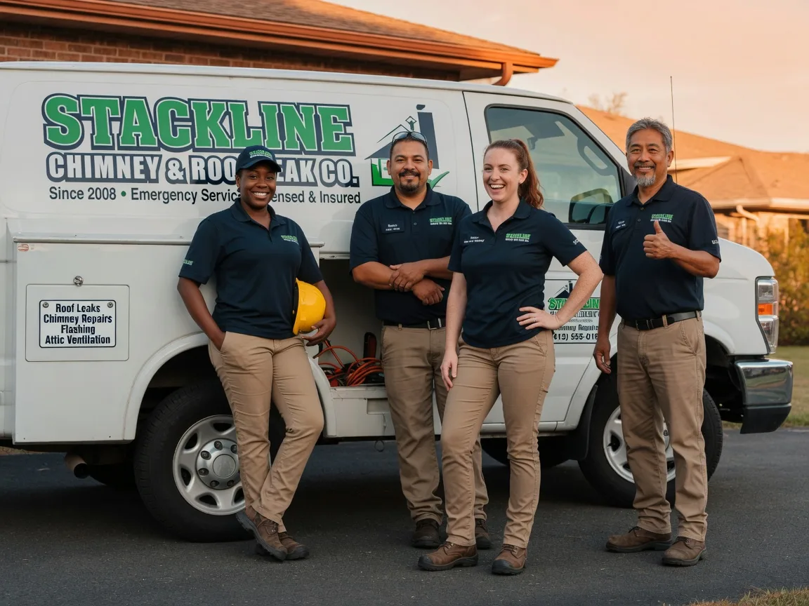 Chimney flashing repair company in Tell, TX